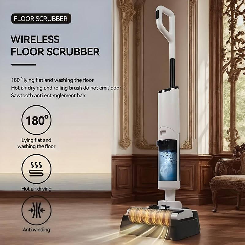 Cordless Electrolyzed-Water Floor Scrubber with Russian Voice image 1